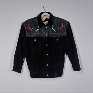 Rare Vintage GUESS Georges Marciano Suede & Leather Jacket – Women’s S